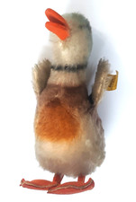 Excellent Vintage 1950's Steiff Mohair Multi-colored Baby Duckling, Steel button