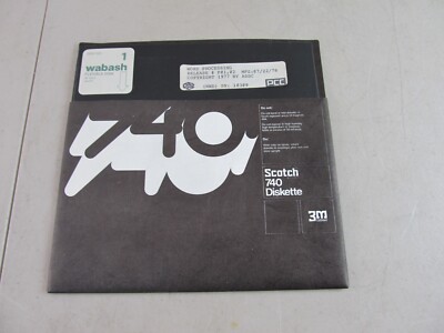 MITS Pertec PPC Word Processing F01.02 8 Inch Floppy 70s Altair Era Vintage