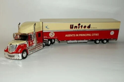 INTERNATIONAL LONESTAR AVEC SA SEMI-REMORQUE UNITED VAN LINES LTD  1/43ème