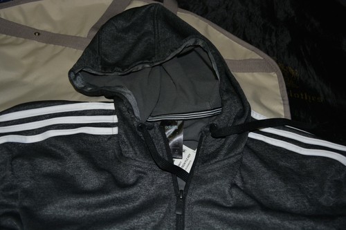 $179 NWT Adidas Men Climawarm Hooded Jacket Insulated Gray Heather 2XL - Picture 4 of 12