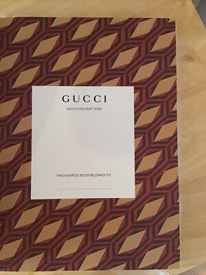 【GUCCI Holiday 2020 アドレスブック／ノート】 Gucci Address Book Holiday 2020 | eBay