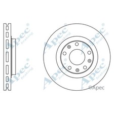 2x Brake Discs Vented For Cadillac CTS 2.8 Apec Red Front 18060682
