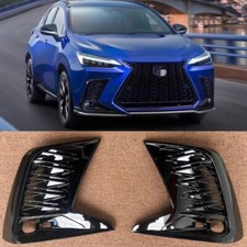 For Lexus Nx350 450h F Sport Glossy Black Front Fog Light Lamp Frame Trim 2022