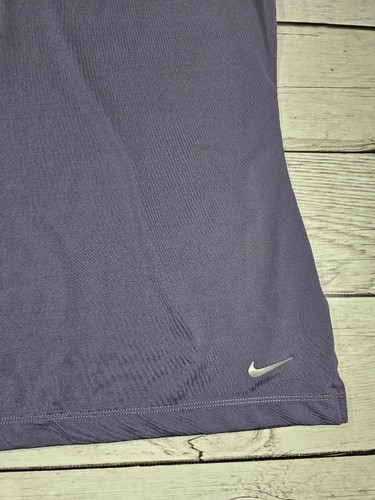Nike Golf Tour Performance Dri Fit Womens Navy LARGE Sleeveless Polo Shirt I4 - Picture 4 of 7