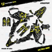 Yellow Kreeper Racing Camo Graphics kit fits Sur-Ron Ultra Bee All Years