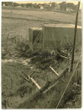 Orig. Foto Maginotlinie Westwall Bunker m. Tarnnetz am Grenze Frankreich 1940