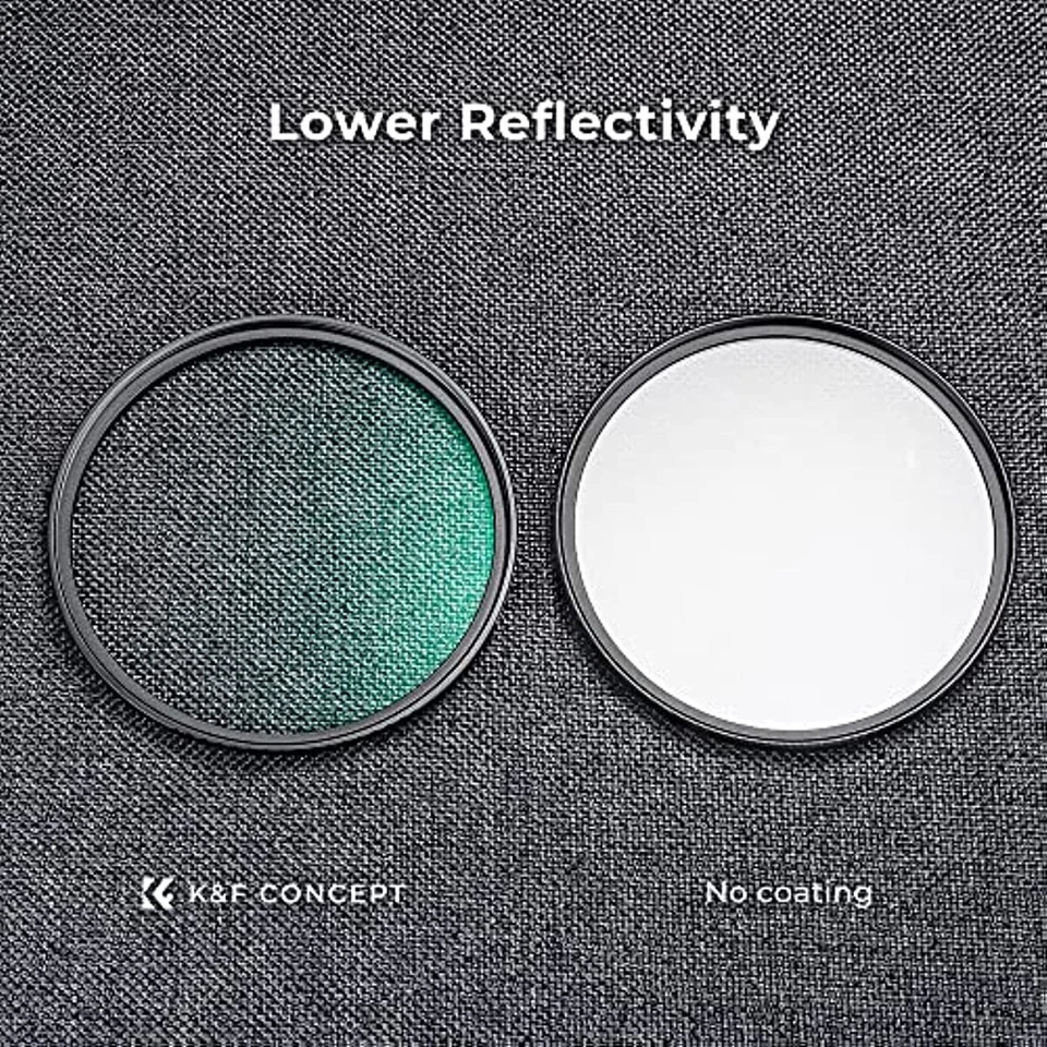 K&F Concept UV CPL Lens Filter Kit (2Pc) Multi Coatings for Camera Lens K-Series - Image 4 of 4