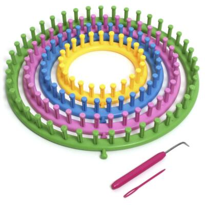 4 Rund Knitting Loom Set Strickrahmen Strickring Knit Rahmen Strick Socken