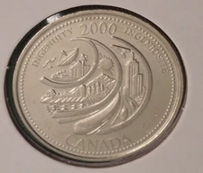 2000 MILLENNIUM Series 25 Cents - FEBRUARY - Ingenuity - Uncirculated 🇨🇦🇨🇦