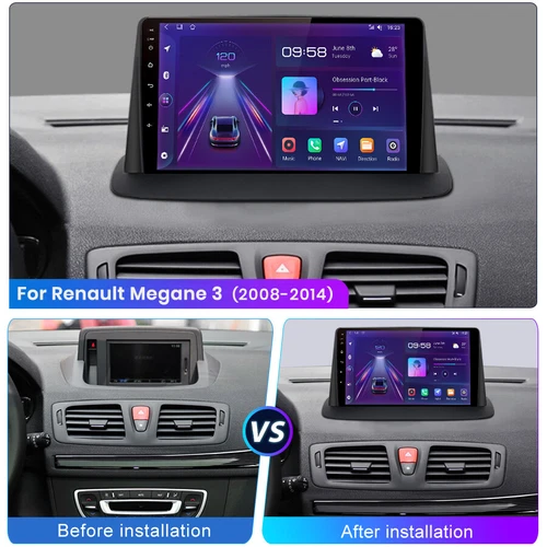64G Für Renault Megane 3 2008-2014 Android 13 Autoradio CarPlay GPS Navi RDS - Bild 1 von 11