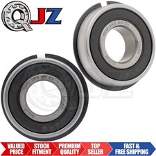  Qty.2 New 6202-2RS-NR Ball Bearing w/ Snap-Ring 15mm Bore x 35mm OD x 11mm W 