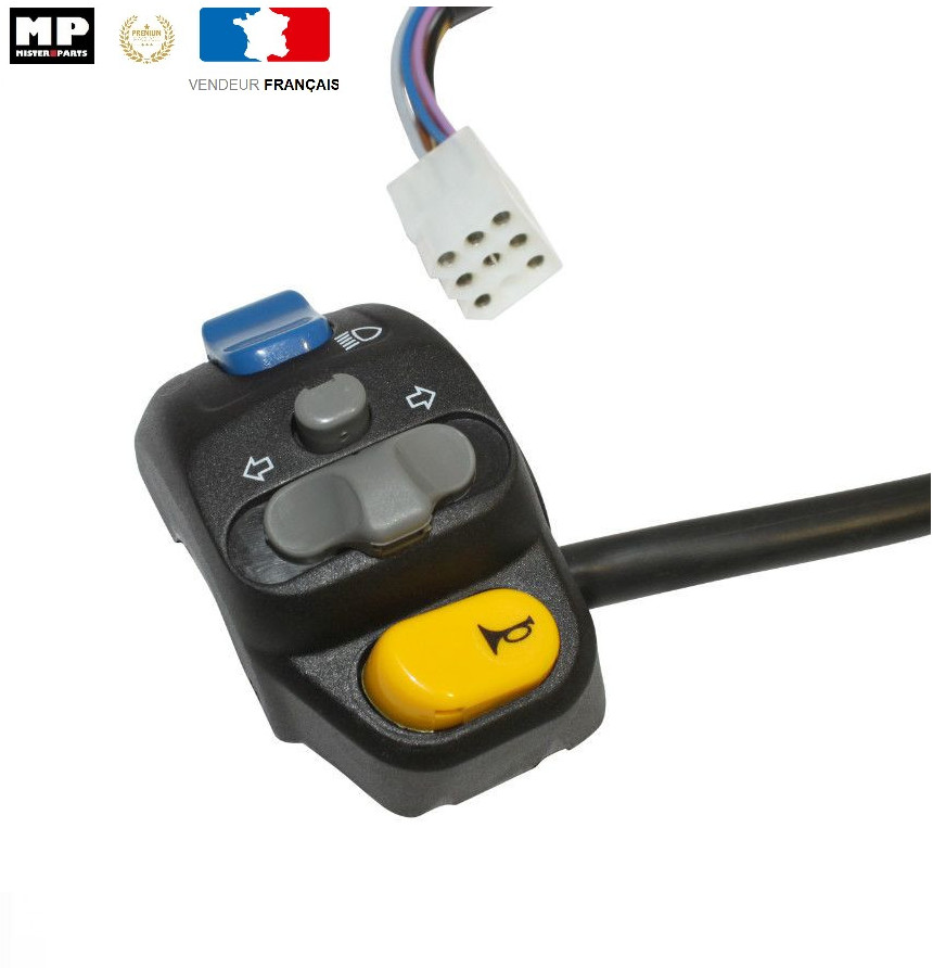 Commodo gauche Peugeot XP6 XPS 50 pour klaxon clignotant et feu