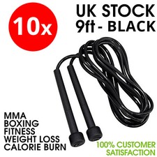 10 x SKIPPING ROPE FITNESS SPEED EXERCISE BOXING GYM JUMP JOB LOT WHOLESALE