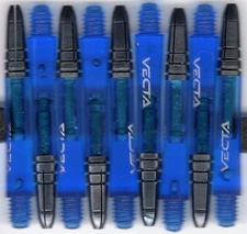 WINMAU VECTA Blue Inbetween Polcarbonate/Aluminum Top Dart Shafts: 1 set of 3