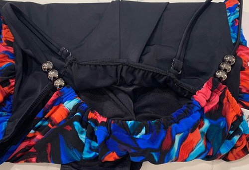 Magicsuit BLACK/MULTI Expressionist Lisa One Piece Swimsuit, US 16 - Picture 9 of 14