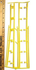 4pc 1970s Aurora AFX G Slot Car YELLOW PLASTIC GUARD RAIL RaceWall Guardrail A 