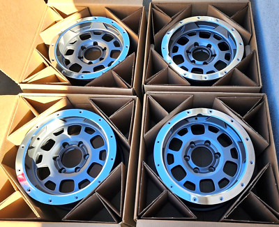 16'' TOYOTA FJ TRAIL TEAM TACOMA T/X BAJA TRD OEM WHEELS GRAY Bead lock