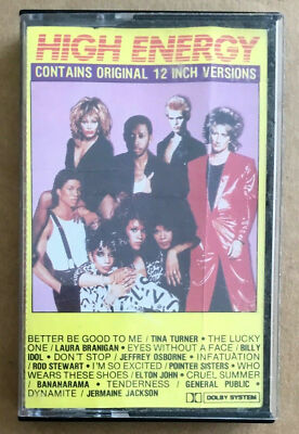 High Energy compilation cassette 1985 rock vintage original 12 versions