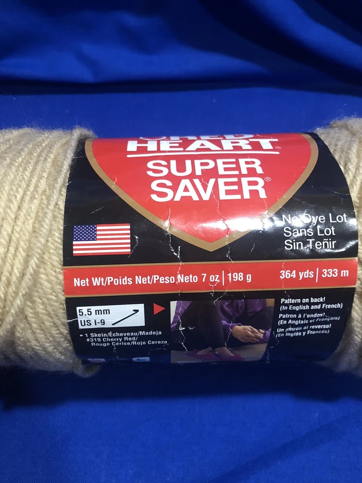 3 madejas Red Heart Super Saver hilo acrílico BUFFalo 7 oz Aspen 5 oz Bernat 5 oz Foto 2 de 4