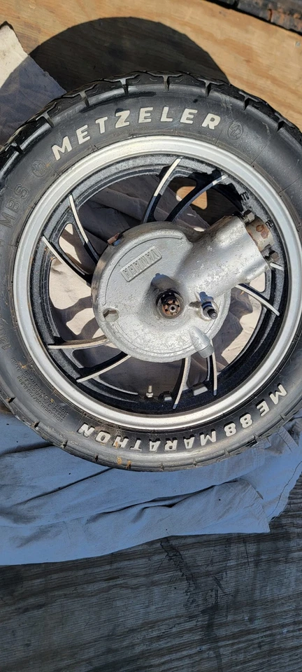 1981 Yamaha XJ 650 XJ650 Maxim Front And Rear Wheels - Image 3 of 4