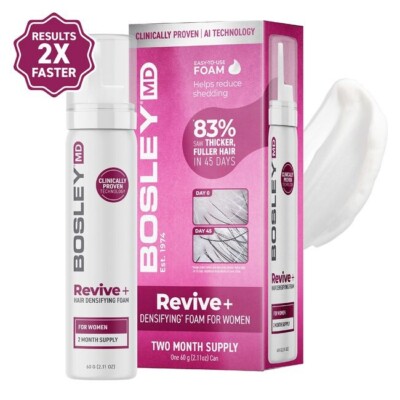 BosleyMD Revive+ Hair Densifying Foam for Women 2.11 Oz