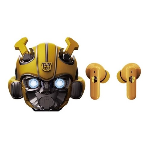 H1 Mecha-Inspired Bumble-Bee Bluetooth 5.3 Wireless Earbuds LED Charging Case - 第 2/6 張圖片