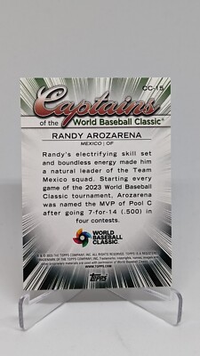 Randy Arozarena 2023 Topps World Baseball Classic WBC GOLD #/50