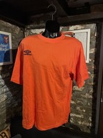 Umbro Mens T Shirt Large L Orange Vintage Vtg Oversized 90s Embroidered BNWT NEW