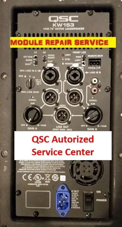 QSC REPAIR SERVICE K8 K10 K12 KW122 KW152 KW153 KW181 KSUB KLA K12.2  K10.2K8.2KS