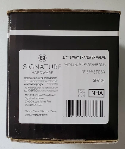 Signature Hardware SH6103 Edenton 3/4 in. Brass NPT Rough-In Valve - Picture 4 of 4