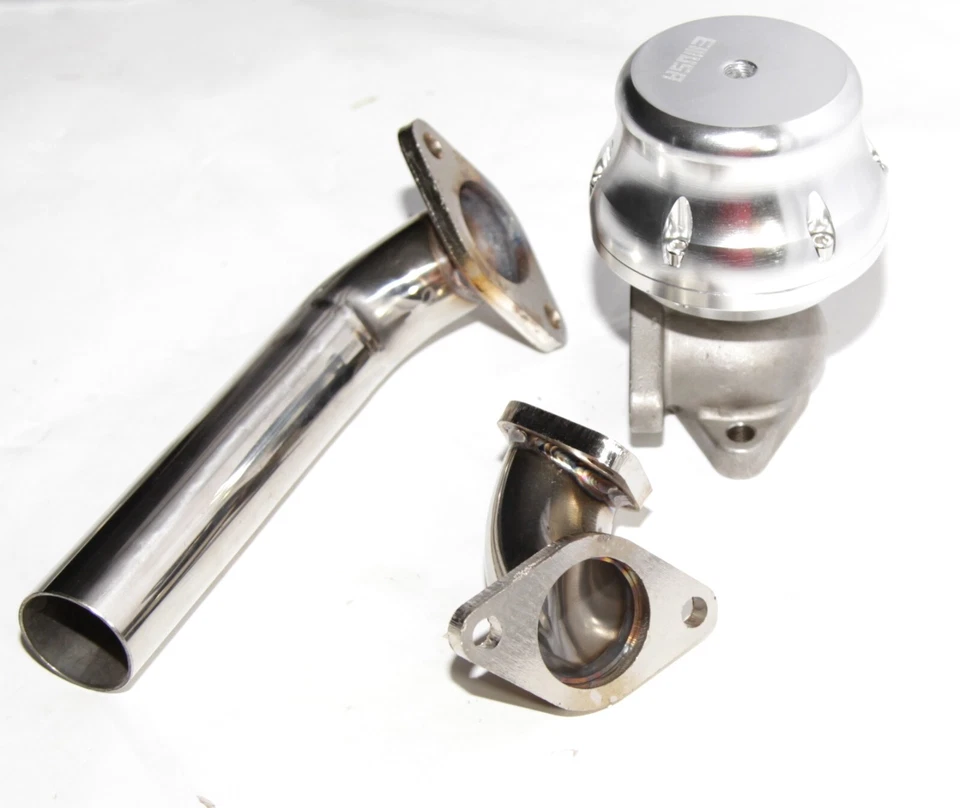 PLATA EXTERNA 35/38MM ADJ. Turbo Wastegate + tubo de descarga + adaptador de entrada de codo Foto 3 de 4