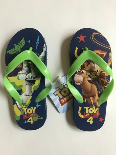 Sandalia de playa chanclas Toy Story 4 zumbido leñoso niño pequeño talla 5-3 NUEVA - Imagen 9 de 15