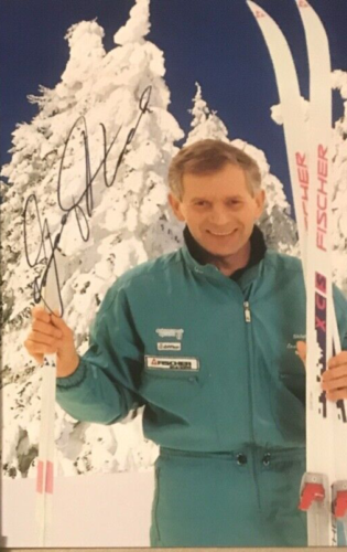 Autogramm Georg THOMA Olympiasieger 1960 Nord. Kombination Skispringen grün xyz - Zdjęcie 1 z 1