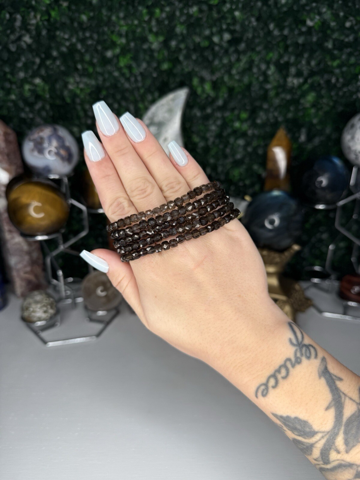 Faceted Smoky Quartz Bracelets | Crystal Jewelry, Intuitively Chosen