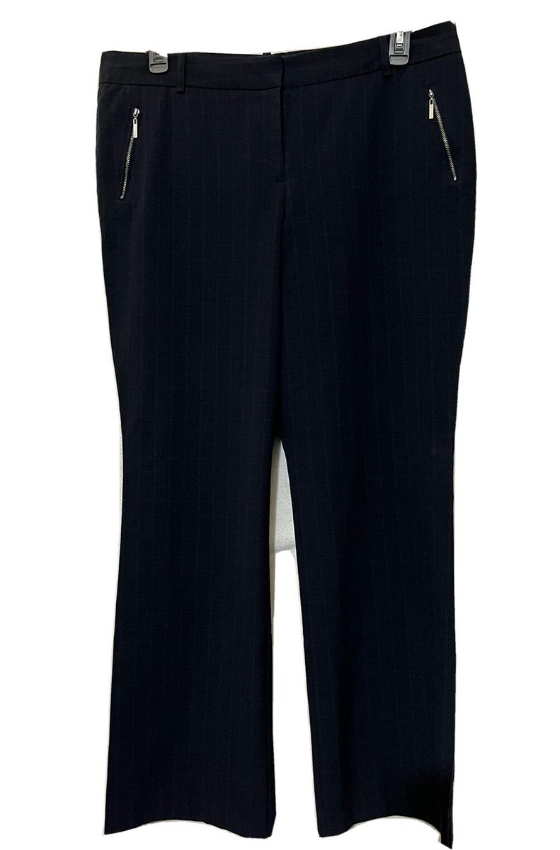 worthington dress pants modern fit Worthington Modern Fit Grey Stripe Casual Dress Pants Slacks Women's Size 4  EUC