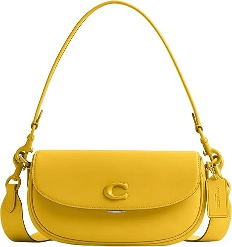 Borsa da sella Coach Emmy 23 Canary