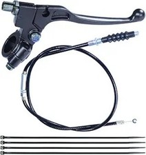7/8" Dirt Bike Left Clutch Handle Lever and 39'' Clutch Cable for Color: Black