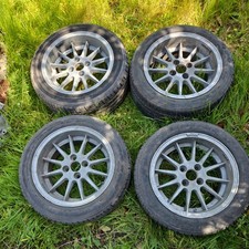 MiM 1900 rare set of 4 classic Alloy wheels 7J x 15” 4x100 BMW E30 VW Golf Polo