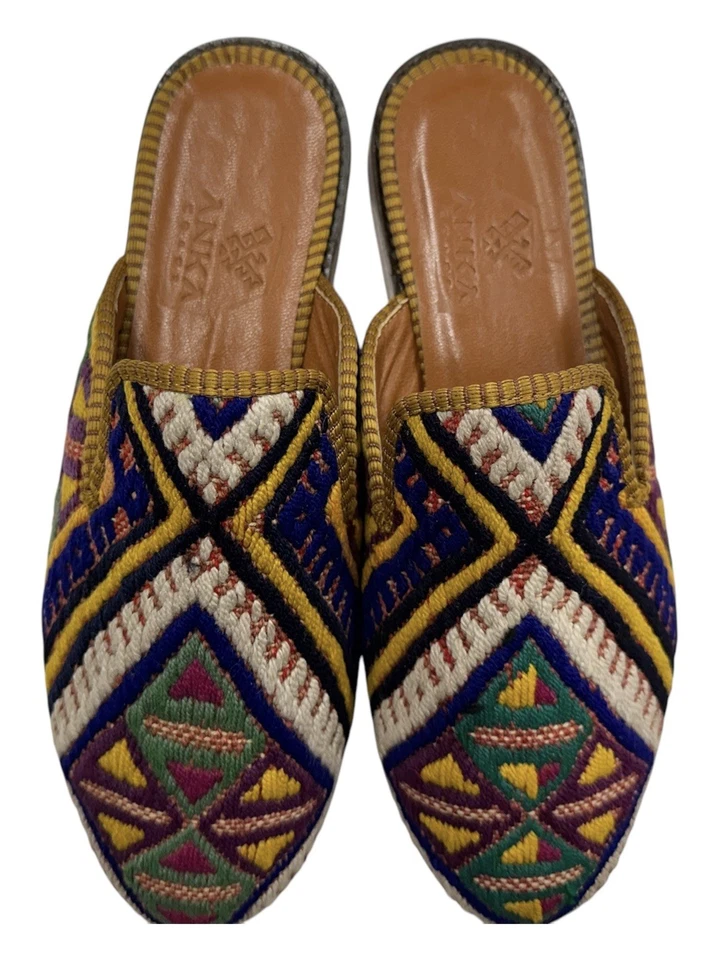 Handmade Kilim Slipper US-10 (EU-43 ) (sole-hard leather. lining-lambskin) Men - Image 3 of 4