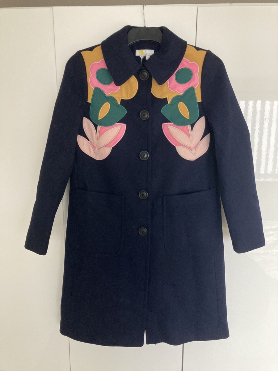 BODEN Amelia applique wool coat size size 20 navy colour UOO40 m ---