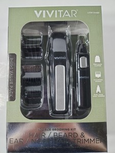 Vivitar 10 Pcs barbe à cheveux noir oreille & Nez 2 en 1 Kit de grooming sans fil