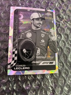 2025 Topps Chrome Sapphire F1 Charles Leclerc 04/20 Pole Position Monaco Ferrari