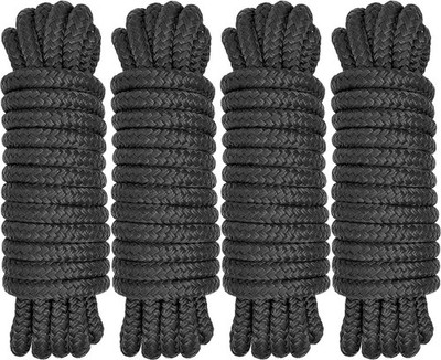 Boat Dock Lines 1/2'' x 15' - Double Braided Nylon Boat Ropes for Docking with...