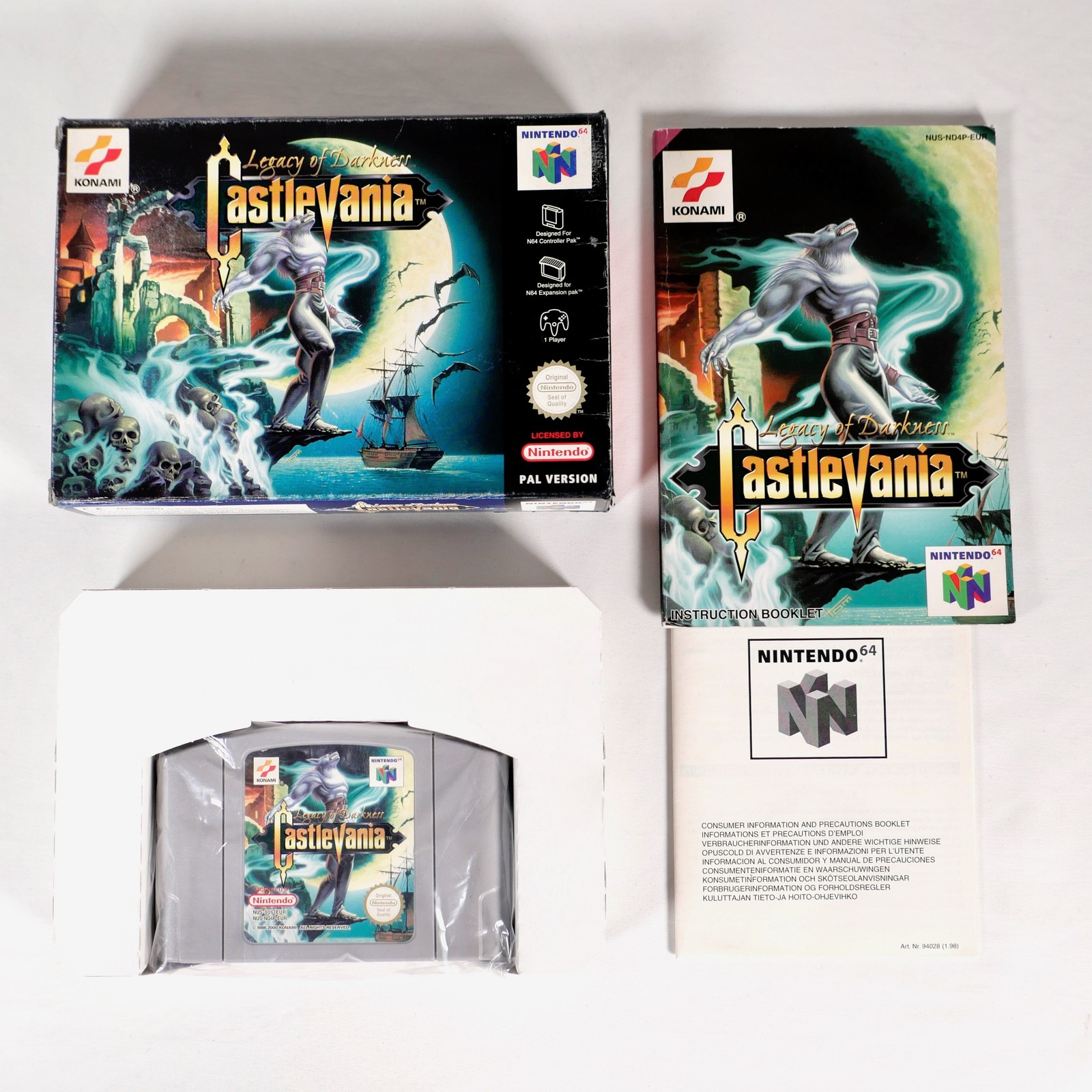 CASTLEVANIA Legacy Of Darkness Nintendo 64 N64 Eur