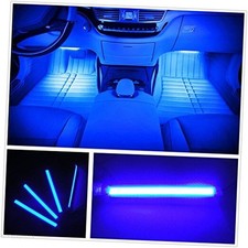 Car LED Strip Light, 4pcs 36 LED Car Interior Lights Under Dash Lighting blue