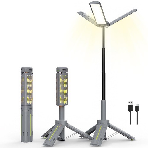Telescopic Camping Lantern – 8000mAh Rechargeable LED Light, 6 Modes, 3000lm, 360° Rotatable, USB Power Bank – Extends To 39.4", For Outdoor Work & Emergency