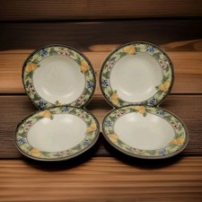 Mikasa Intaglio Garden Harvest CAC29 - Large Rim Soup Bowl - Set of 4