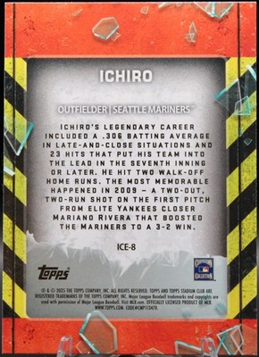 2025 Topps Stadium Club - In Case Of Emergency - Ichiro - #ICE-8