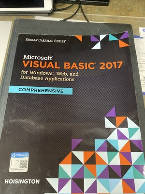 Microsoft Visual Basic 2017 for Windows Applications by Hoisington PB