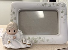 Precious Moment Girl Baptism/Christening Picture Frame NO BOX